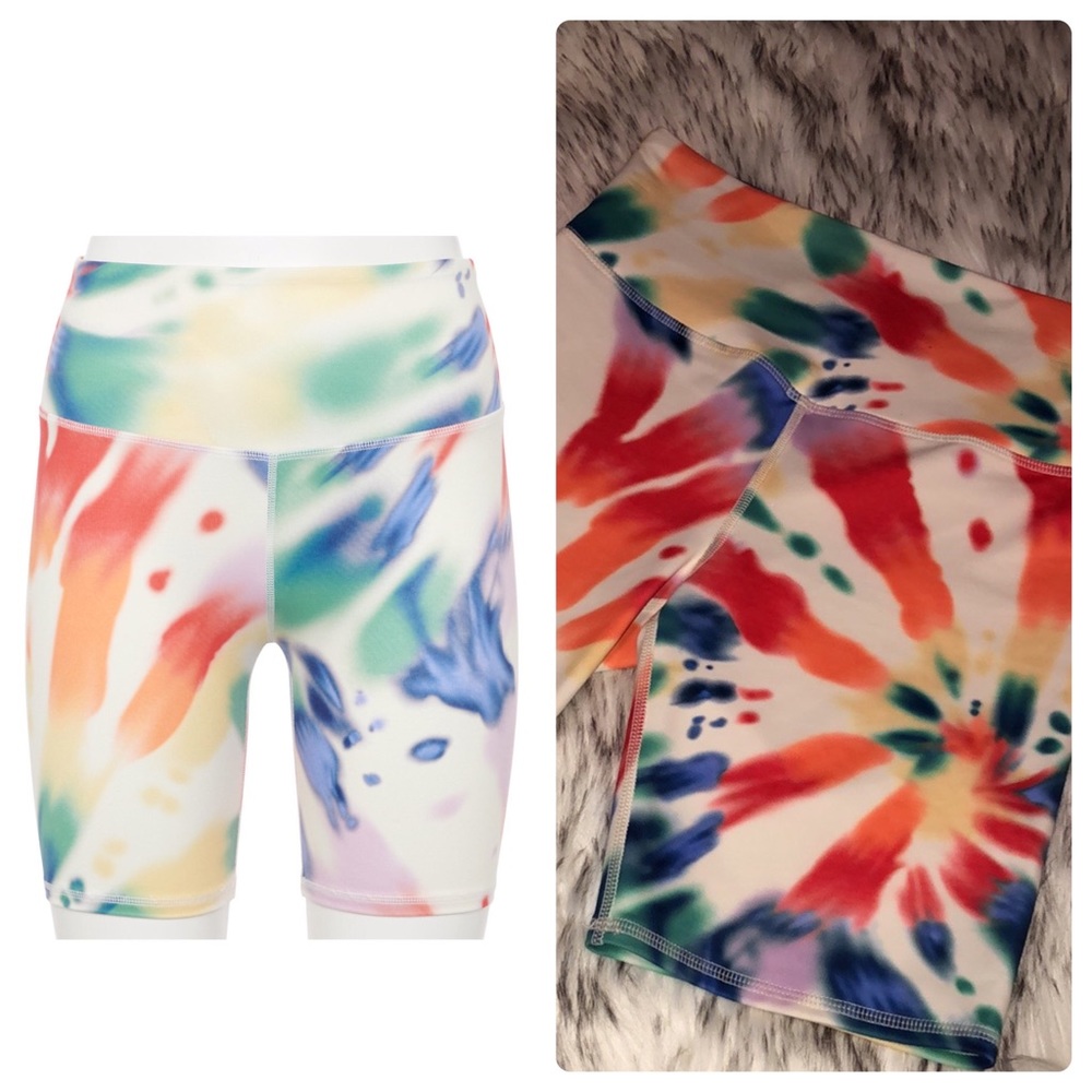 NWOT So Juniors Tie Dye Bike Shorts Small